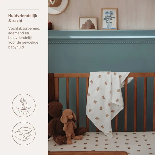 Meyco Mulltücher - 3 Stück - 70 x 70 cm - Bear