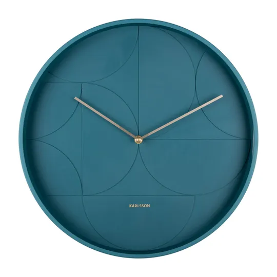 Karlsson Echelon Circular Wanduhr - Dunkelblau