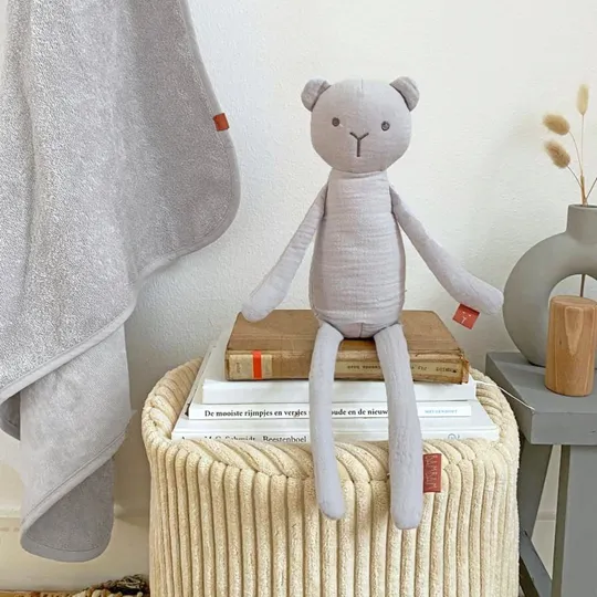Bambam Bear Kuscheltier Organic Grey