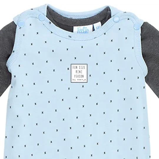 Feetje Mini Person Strampelanzug 2-teilig Blau Gr. 56
