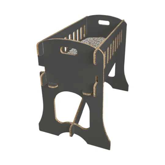Kartent Papercrib Wiege Schwarz