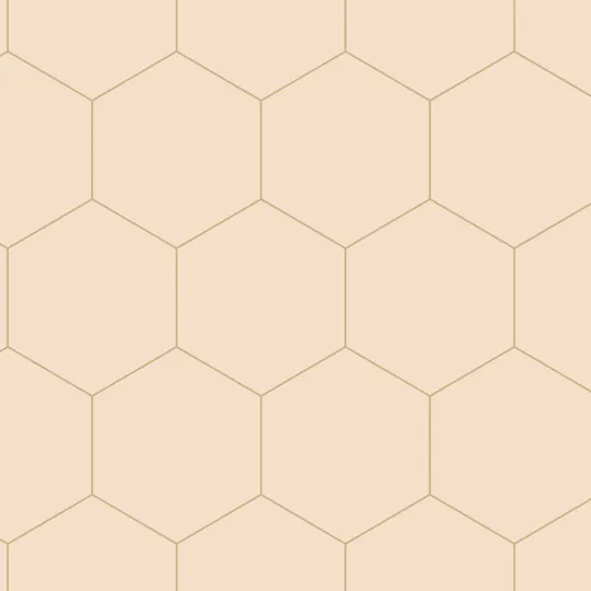 Estahome Hexagon Tapete - 0,53 x 10,05 m - Pfirsichrosa