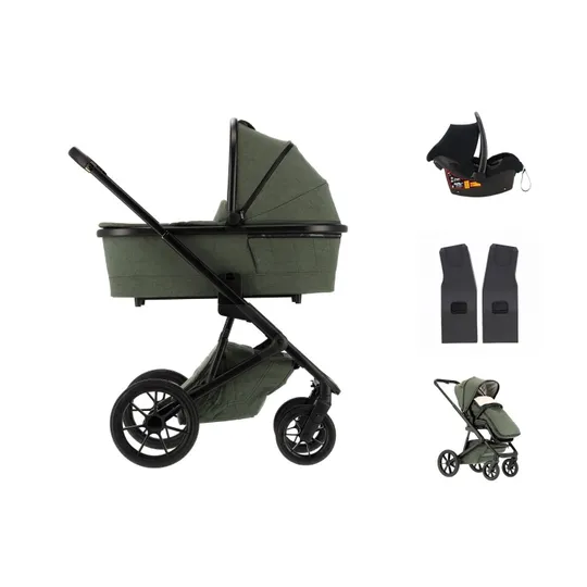 Qute Q-Rider Plus Kinderwagen 4-in-1 | Kidsriver Kindersitz Curve