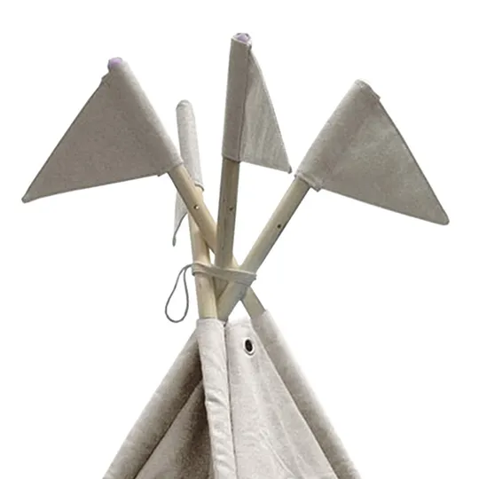 Overseas Canvas With Flags Tipi – Natur