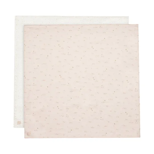 Jollein Hydrophile Tücher - 2 Stück - 115 x 115 cm - Pretty Picnic