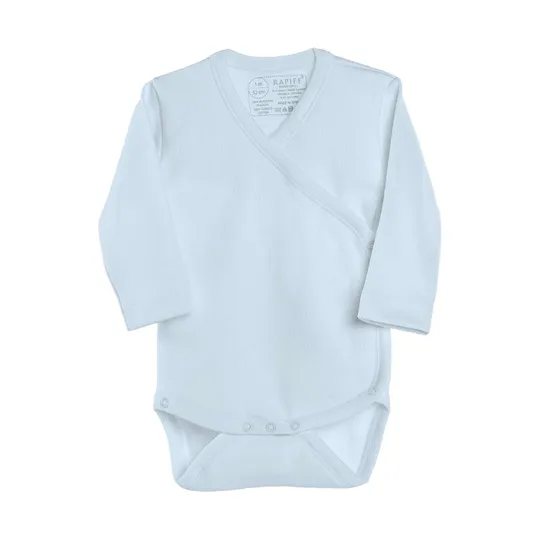 Rapife Wickelbody Langarm Skyblue Gr. 50