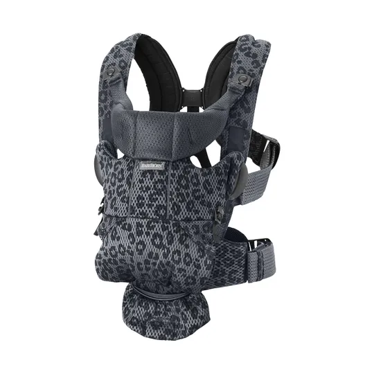 BabyBjörn Move 3D Mesh Babytrage Anthrazit - Leopard