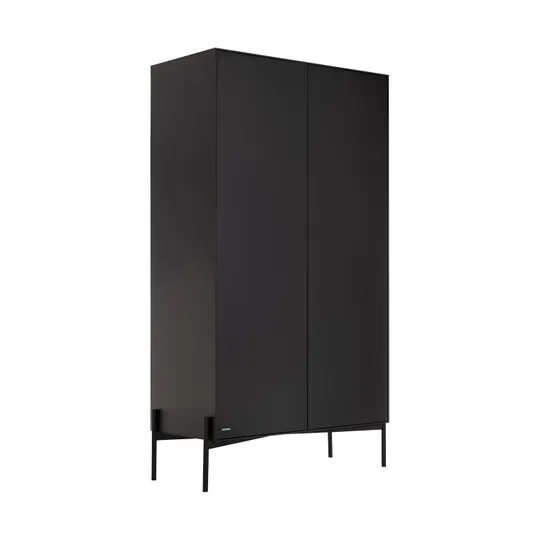 Kidsmill Boutique Kleiderschrank 2-Türig Schwarz Matt