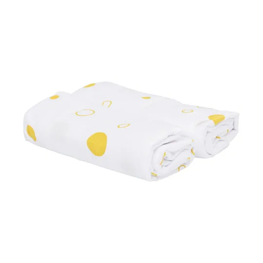 Basicline Bubble Swaddle Ocker 2 Stück