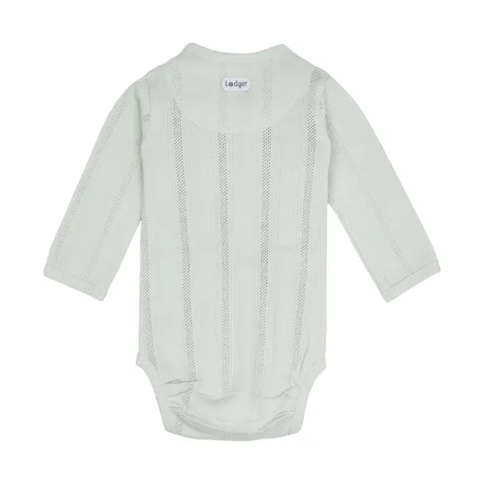 Lodger Babybody Langarm - Pointelle - Größe 68 - Silk