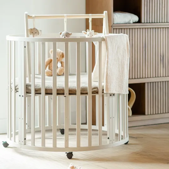 Kidsmill Soft Elegance II Laufstallmatratzenbezug Rund Ø 90 cm - Army