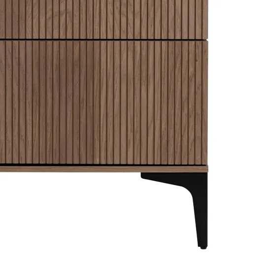 Kidsmill Levi Babyzimmer inkl. Gerades Beinset Walnuss | Kommode + Schrank