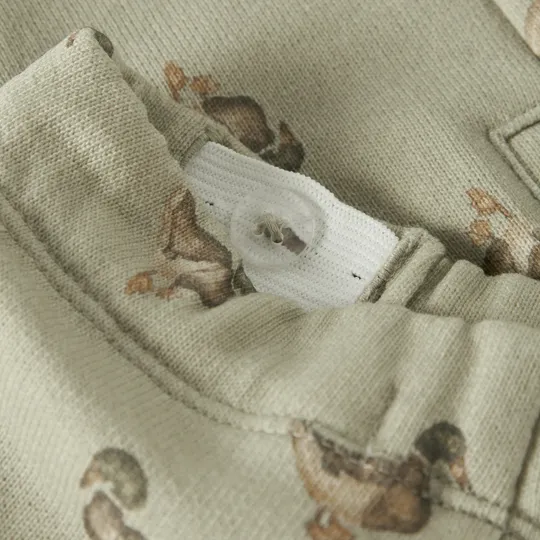 Lil' Atelier Moss Gray Hose - Größe 74 - Grün