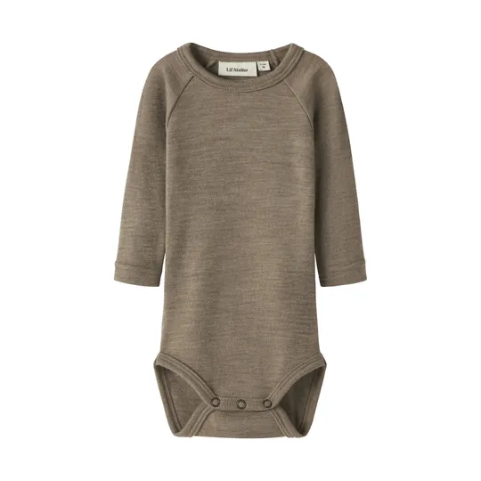 Lil' Atelier Babybody - Sepia Tint Melange - Größe 74