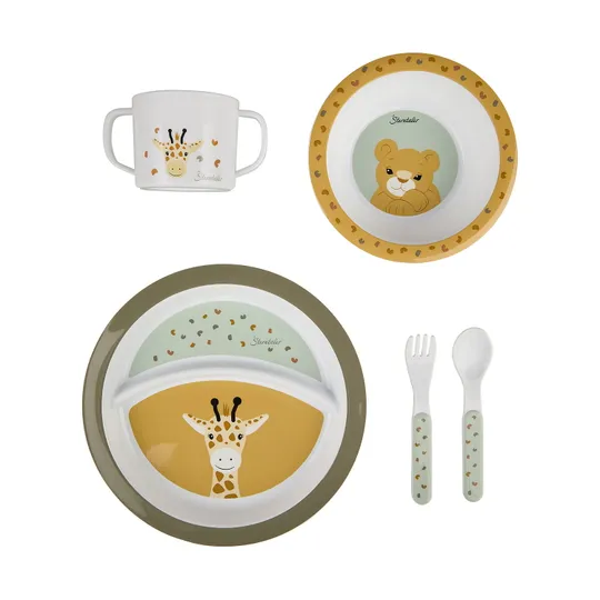 Sterntaler Kindergeschirr-Set – Safari – 5-teilig