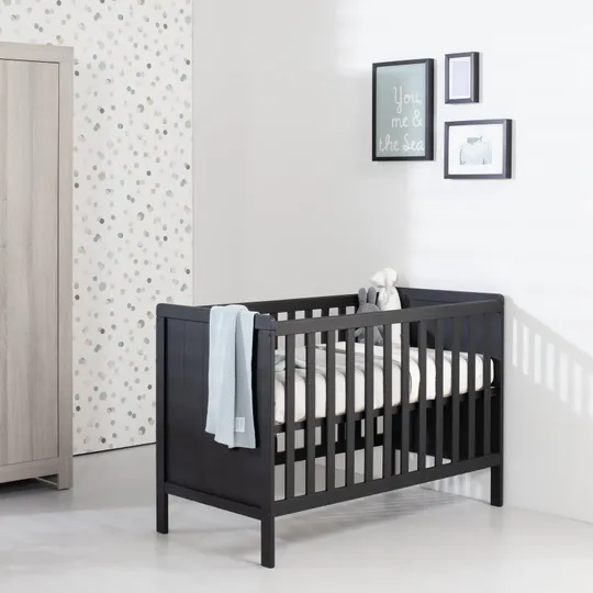 Europe Baby Ralph II Babybett Mattschwarz 60 x 120 cm