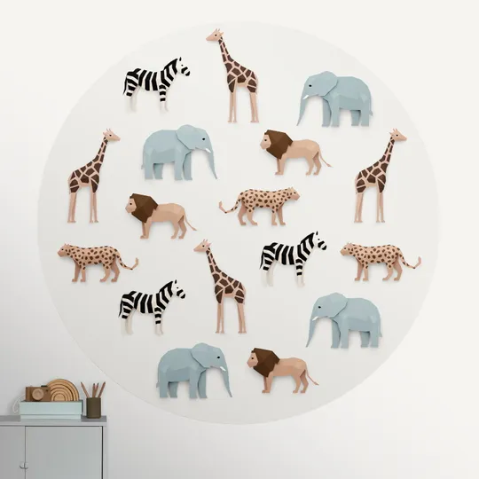 Studio Ditte Safari Tapete Rund - 190 cm
