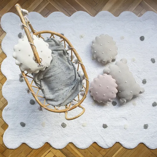 Lorena Canals Biscuit Kissen – Weiß