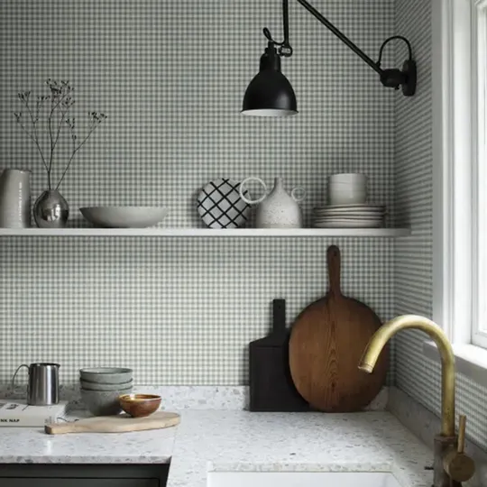 Sandberg Ruta Tapete - Forest Green