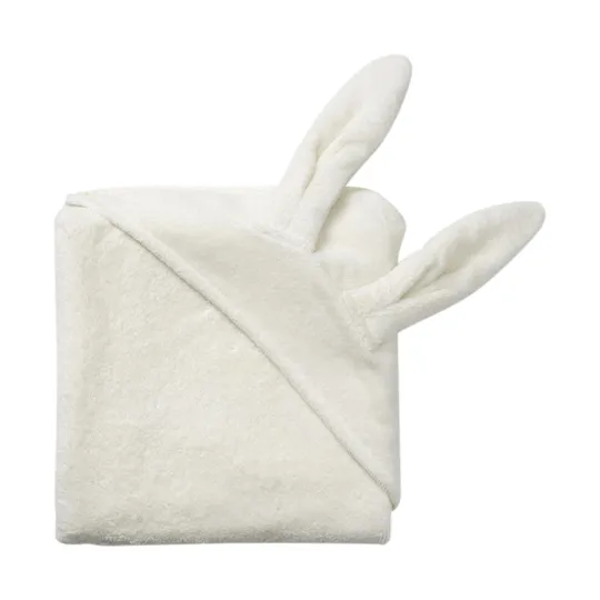 Elodie Details Vanilla White Bunny Badecape