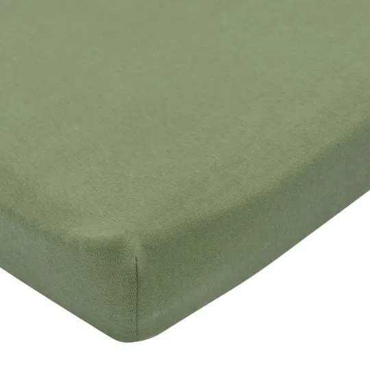 Meyco Uni Spannbettlaken Laufstall - 75 x 95 cm - Olive Green