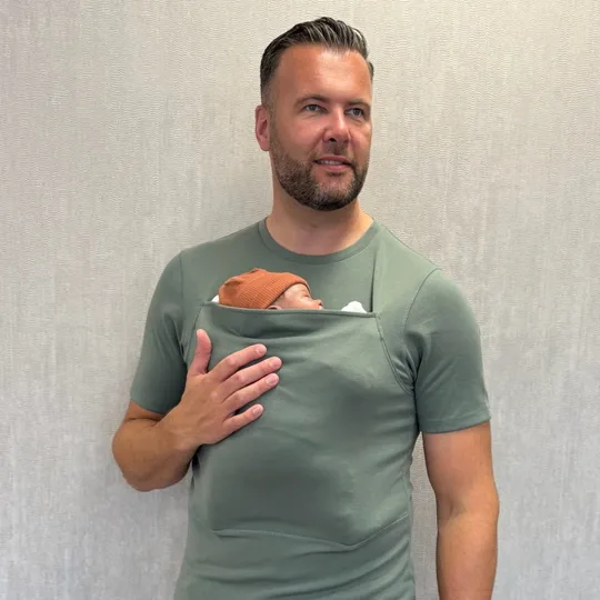 Womboo Beutelshirt - Herren - Größe S - Grün / Grau
