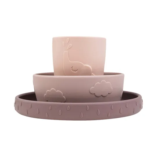 Done by Deer Stick&Stay Dinnerset - Deer Friends - Powder