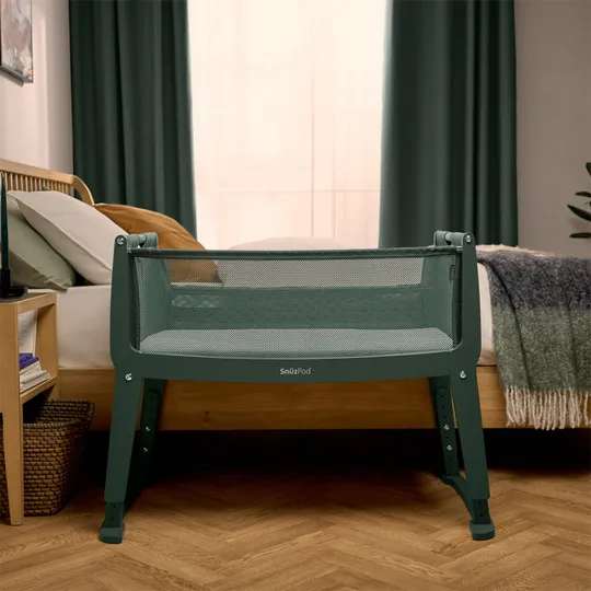 SnuzPod Studio Co-sleeper - Berlin Green