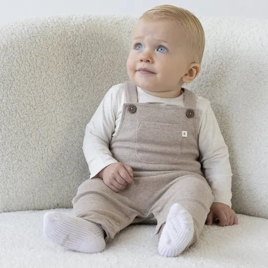 Feetje The Magic is in You Rippen Latzhose - Größe 50 - Taupe Melange