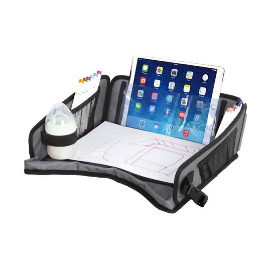 Yrda Travel Tray Reisetisch für Kinder - Faltbar - Schwarz