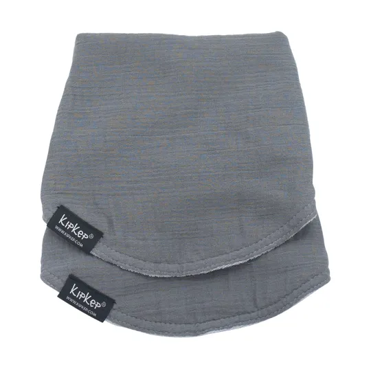 KipKep Kisses4You 3-in-1 Lätzchen XL – Grey