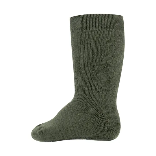 Ewers Anti-Rutsch Socken Olive - Gr. 18 / 19