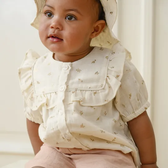 Cam Cam Copenhagen Cleo Bluse - Größe 68 - Gold Flower