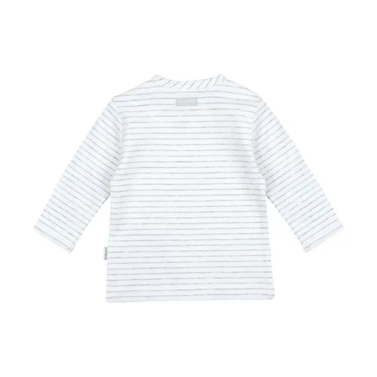 Feetje Giraffe Stripe T-Shirt Langarm Grey Melange Gr. 50