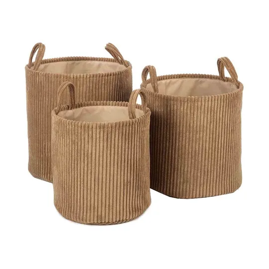 KidsDepot Ebby Set Aufbewahrungskörbe Sand