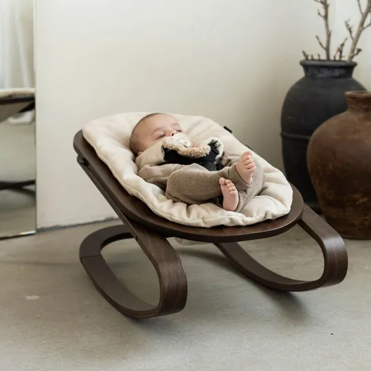 Kidsmill Up! Hochstuhl Buche Walnuss – Komplettset - 0 Mnd+ / 6 Mnd+