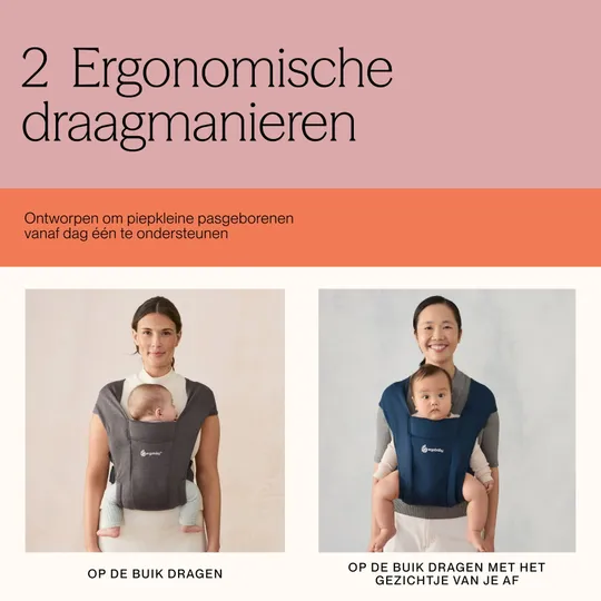 Ergobaby Embrace Babytrage Pure Black