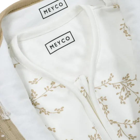 Meyco Baby Branches 4 Jahreszeiten Schlafsack - Sand