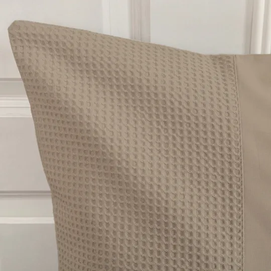 Town & Country Lugano Waffel Bettbezug Sand 140 x 220 cm