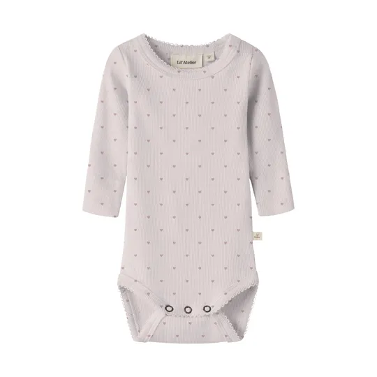 Lil Atelier Heart Body - Hushed Violet - Gr. 68