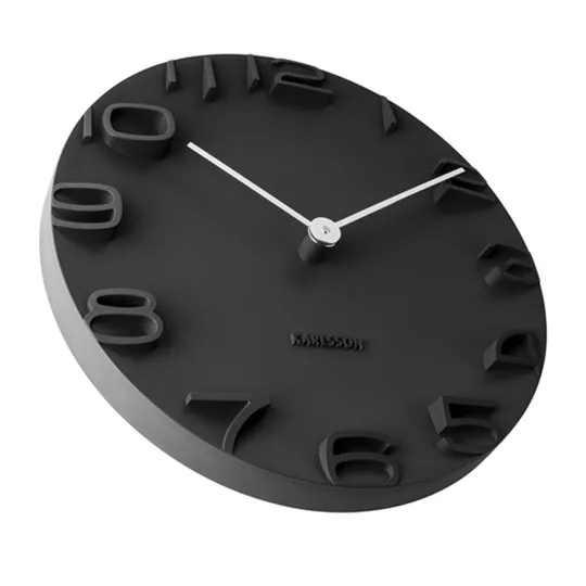 Karlsson On The Edge Wanduhr - 42 cm - Schwarz