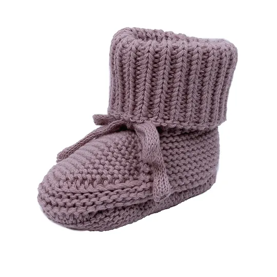 Lodger Knit Pantoffeln - 0-6 Monate - Rose