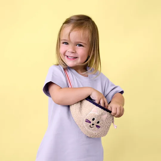 Lässig Kids Bauchtasche - Team Cat - Beige