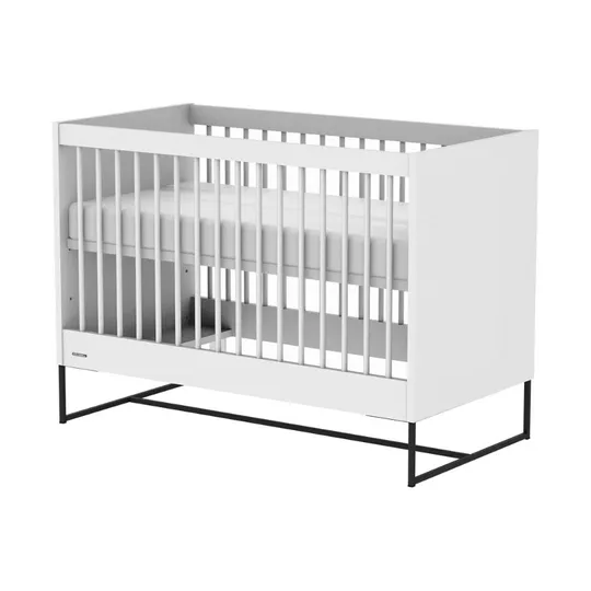 Kidsmill Intense II Babybett Mattweiß – Schwarz – 60 x 120 cm