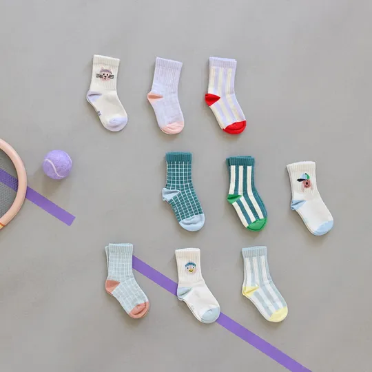 Lässig Cat Tennissocken – 3er-Pack – Größe 27–30