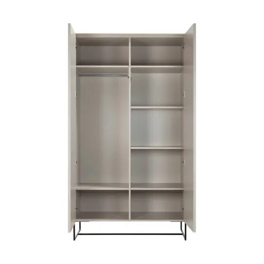 Kidsmill Intense II Schrank 2-Türig Oatmeal - Schwarz - Oatmeal