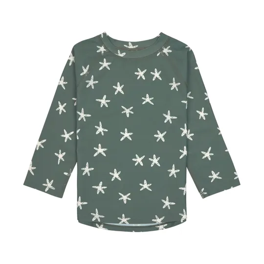 Lässig UV-Shirt Langarm - Starfish Deep Olive - Größe 74/80