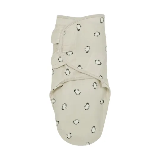 Meyco Penguin Swaddle Pucktuch - 0-3 Monate - Soft Sand