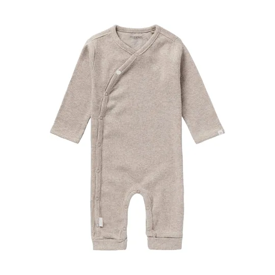 Noppies Nevis Rib Strampelanzug Taupe Melange Gr. 56