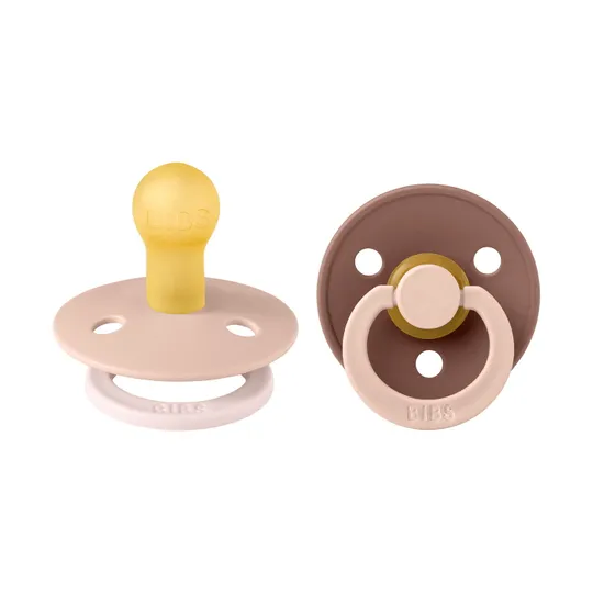 BIBS Studio Fusion Schnuller - 2 Stück - 0-6 Monate - Blush/Woodchuck